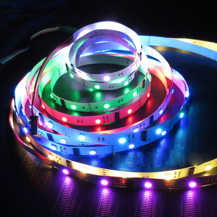 DMX512 RGB DC12V 150 LEDs Digital LED Strip Light with Built-in 485 Programmable Parallel Signal Breakpoint Resume, Madrix Control,16.4feet/roll DMX512 RGB DC12V 150 LEDs Digital LED Strip Light with Built-in 485 Programmable Parallel Signal Breakpoint Resume, Madrix Control,16.4feet/roll